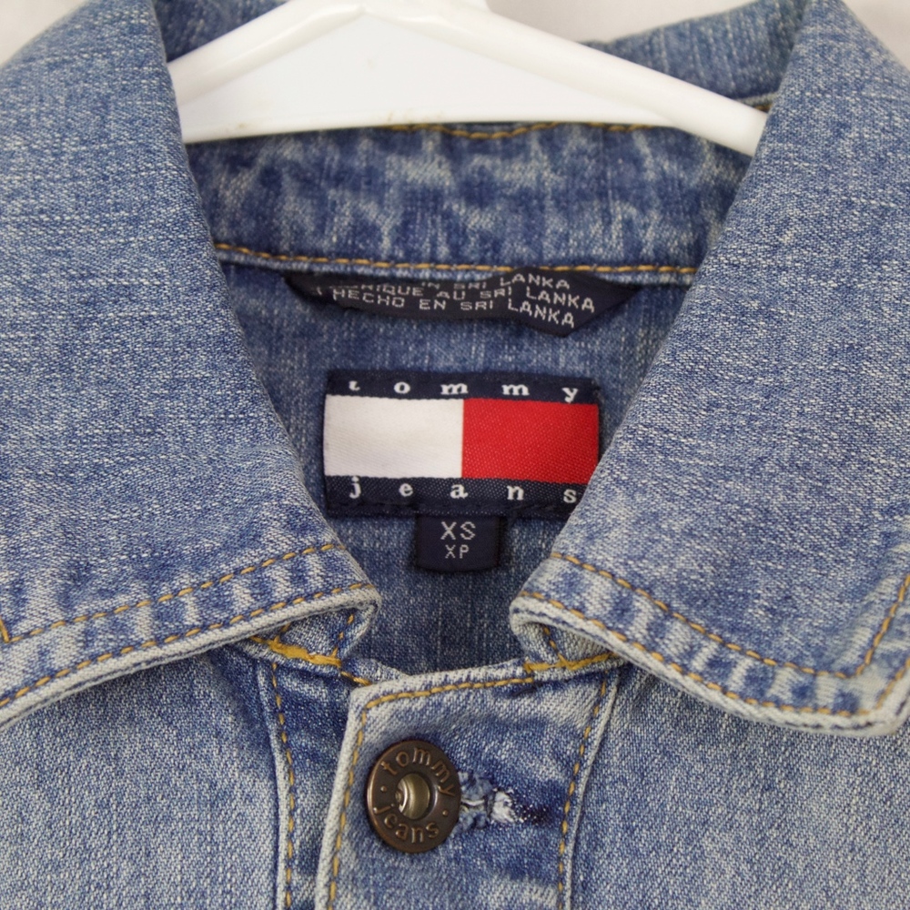 Tommy Hilfiger Jean Denim Jacket Size XS - Picture 5 of 8